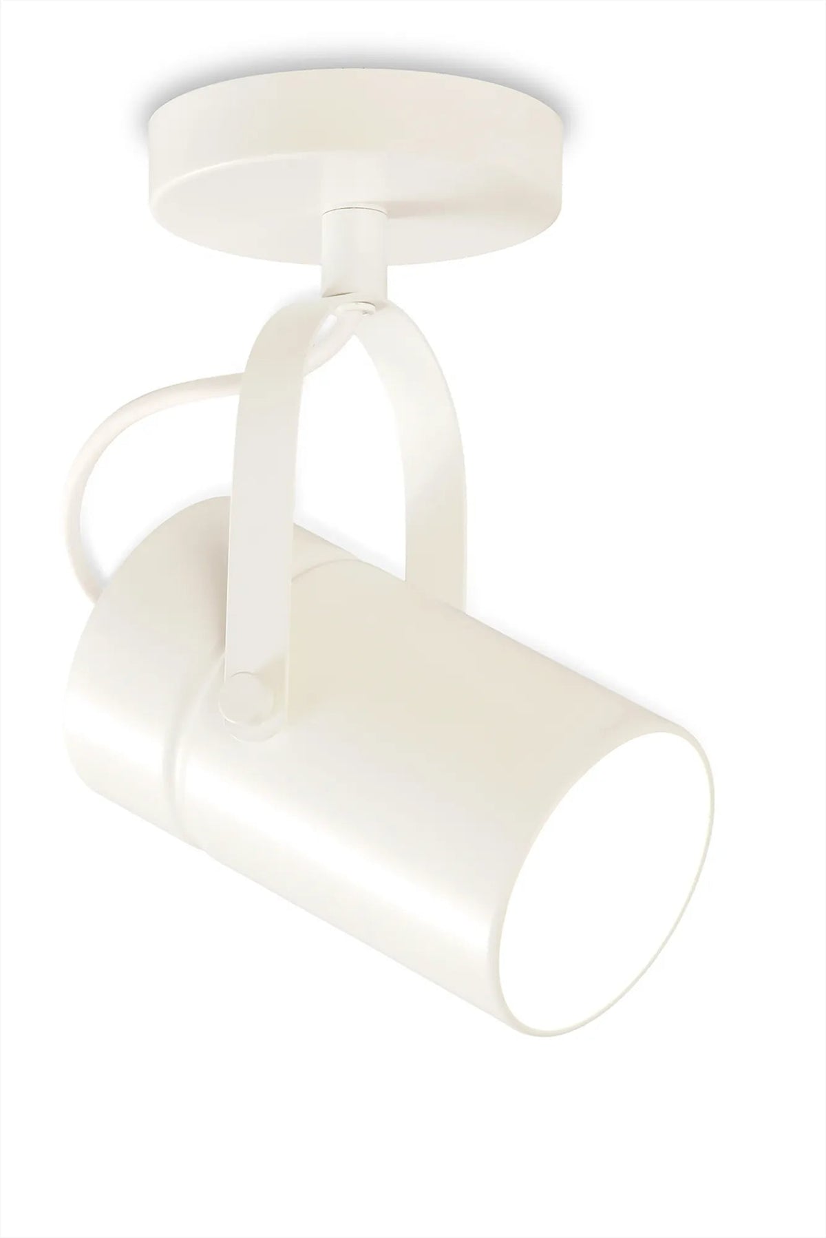 Aruba 1Lt Small/Large Single Spotlight E27 - White/Silver