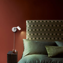 Ascoli Swing Plug-In Adjustable Wall Lamp - Matt Black, Porcelain White