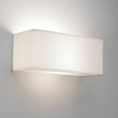 Ashino Small/Large White -Finish Fabric Wall Light