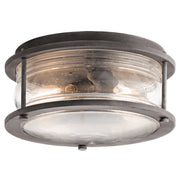 Ashland Bay 2Lt Outdoor Flush Light – Weathered Zinc Finish