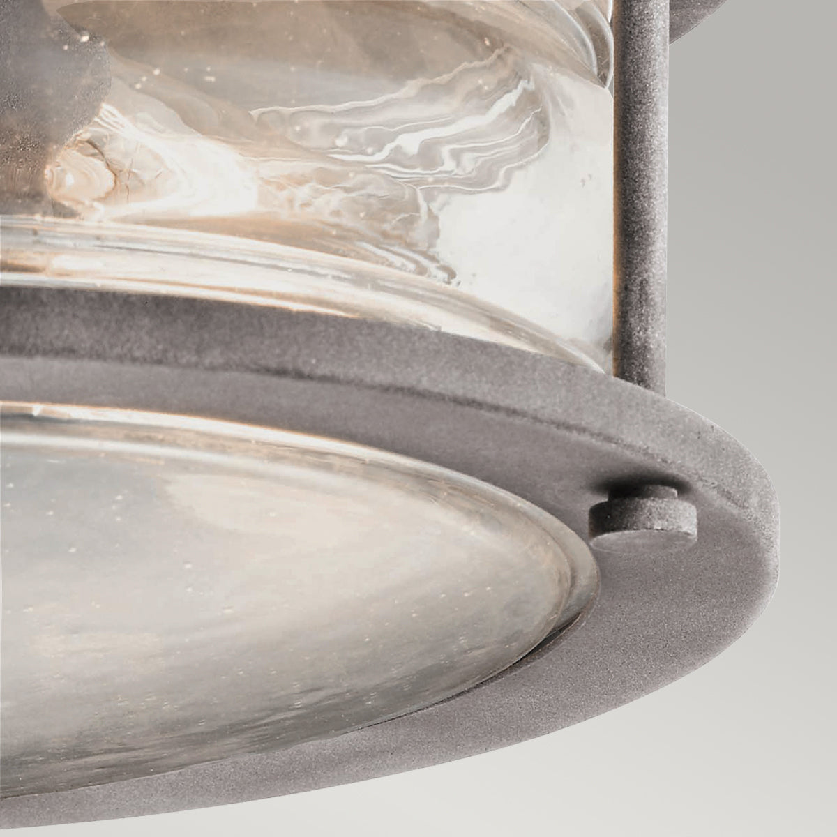 Ashland Bay 2Lt Outdoor Flush Light – Weathered Zinc Finish