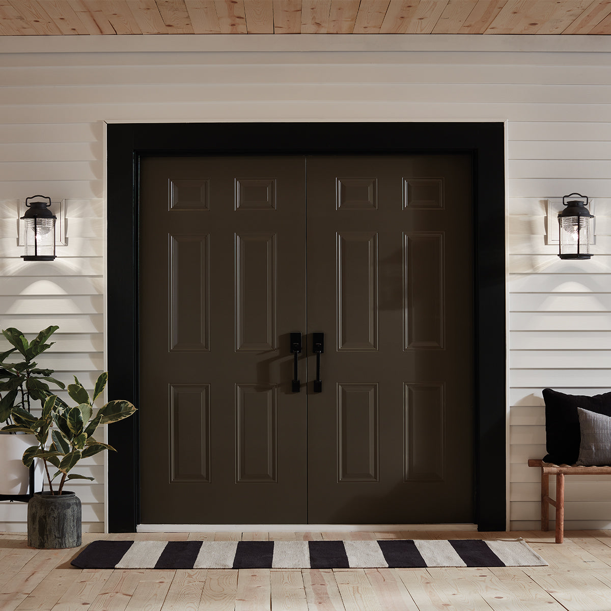 Ashland Bay Medium Wall Lantern - Zinc Finish