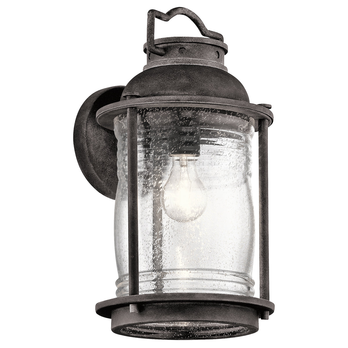 Ashland Bay Large Wall Lantern - Zinc Finish