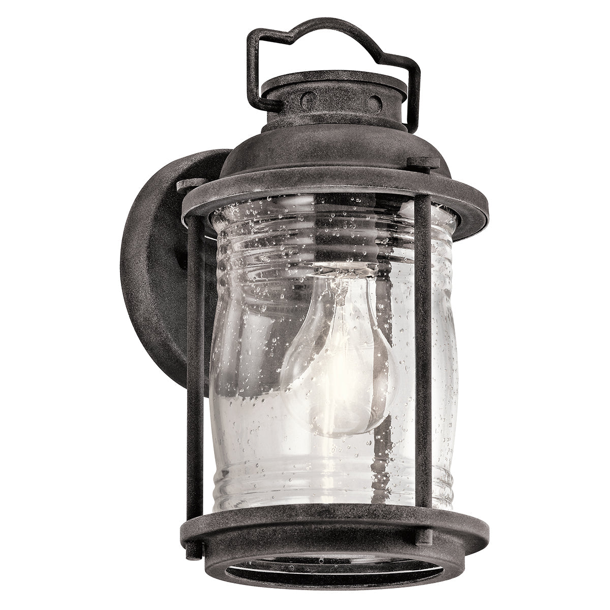 Ashland Bay Small Wall Lantern - Zinc Finish