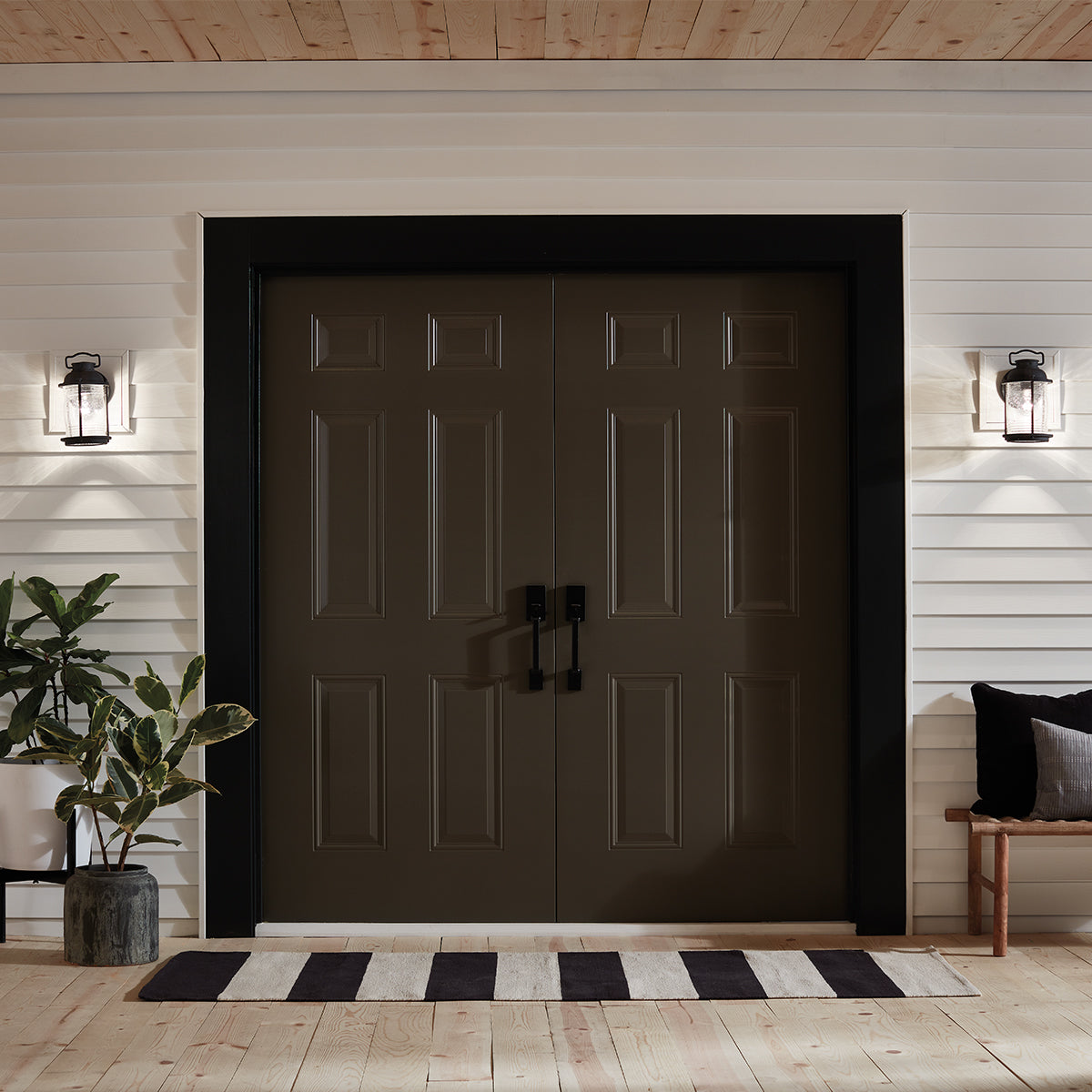 Ashland Bay Small Wall Lantern - Zinc Finish