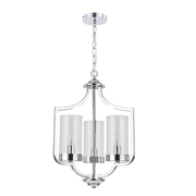 Ashley 3 Light Pendant Polished Chrome - Cusack Lighting