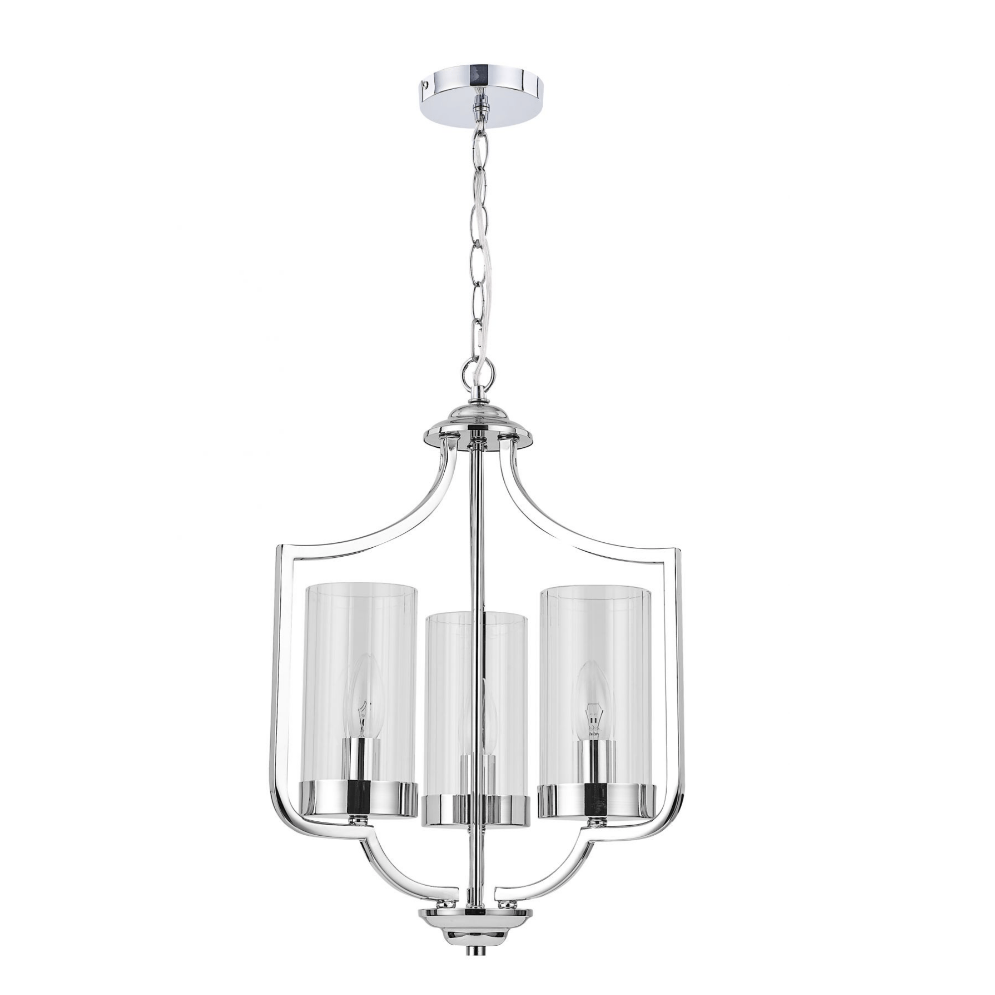 Ashley 3 Light Pendant Polished Chrome - Cusack Lighting