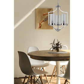 Ashley 3 Light Pendant Polished Chrome - Cusack Lighting