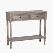 Ashwell Pine Wood Console Table K/D - Taupe Finish
