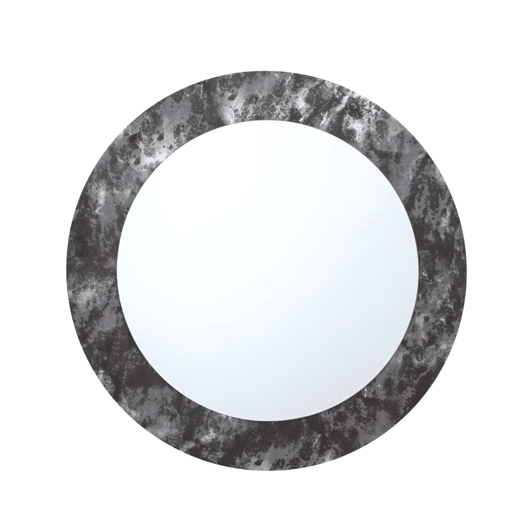 Aspen Round Mirror - Silver Finish