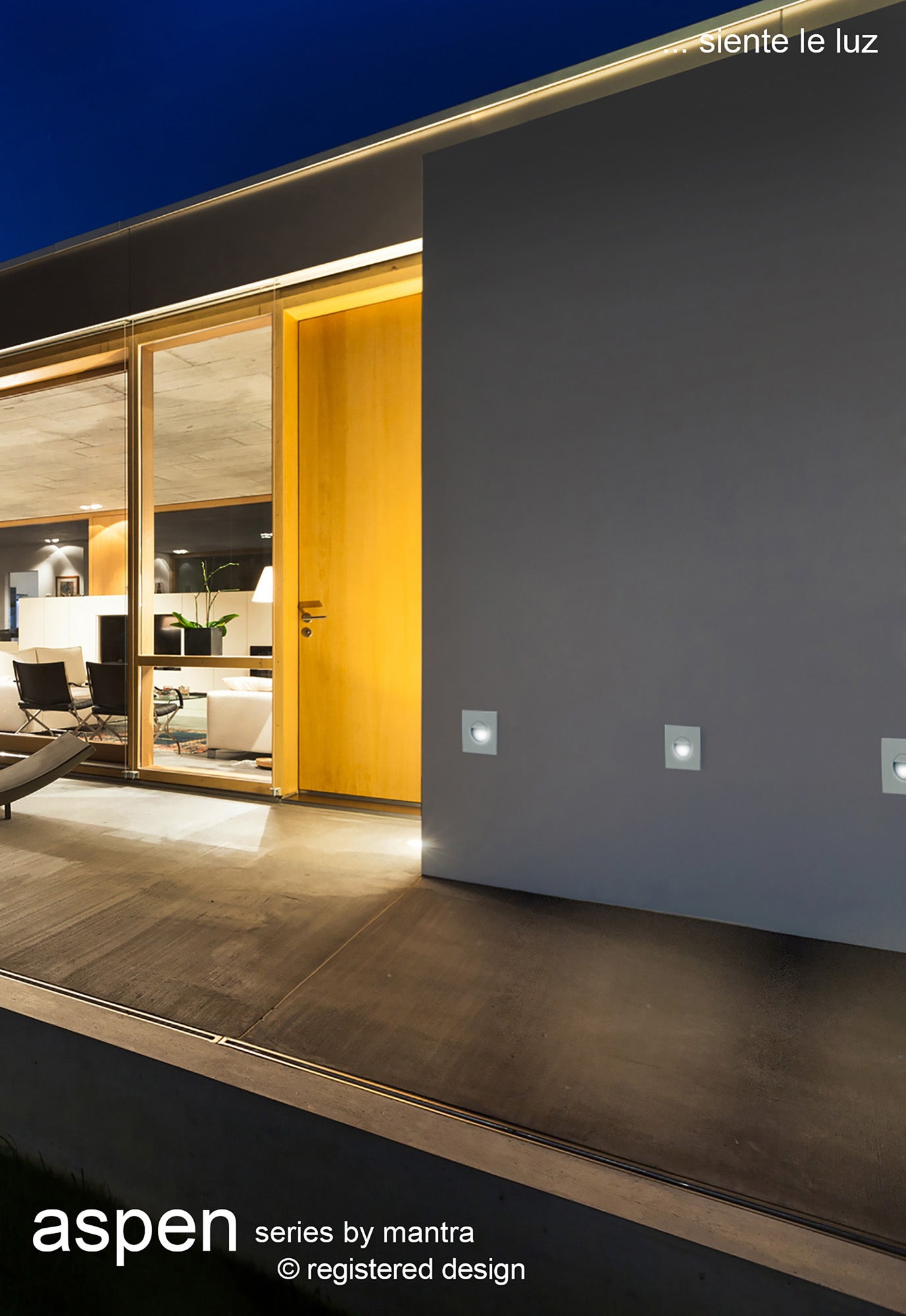 Aspen Recessed Wall Lamp- Various Finishes