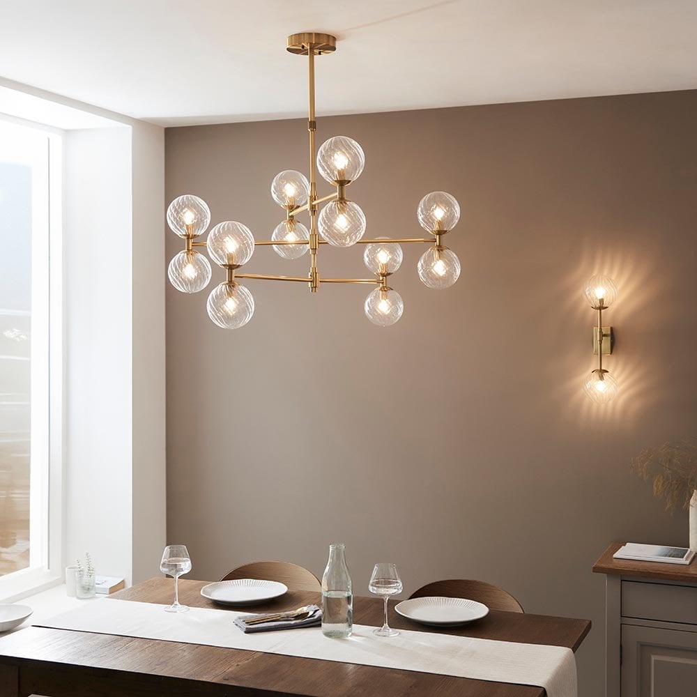 Bauer 6/12Lt Brushed Brass Pendant