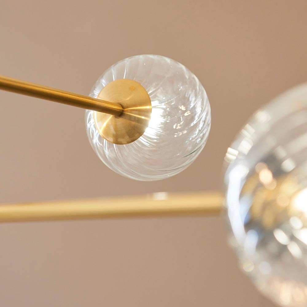 Bauer 6/12Lt Brushed Brass Pendant