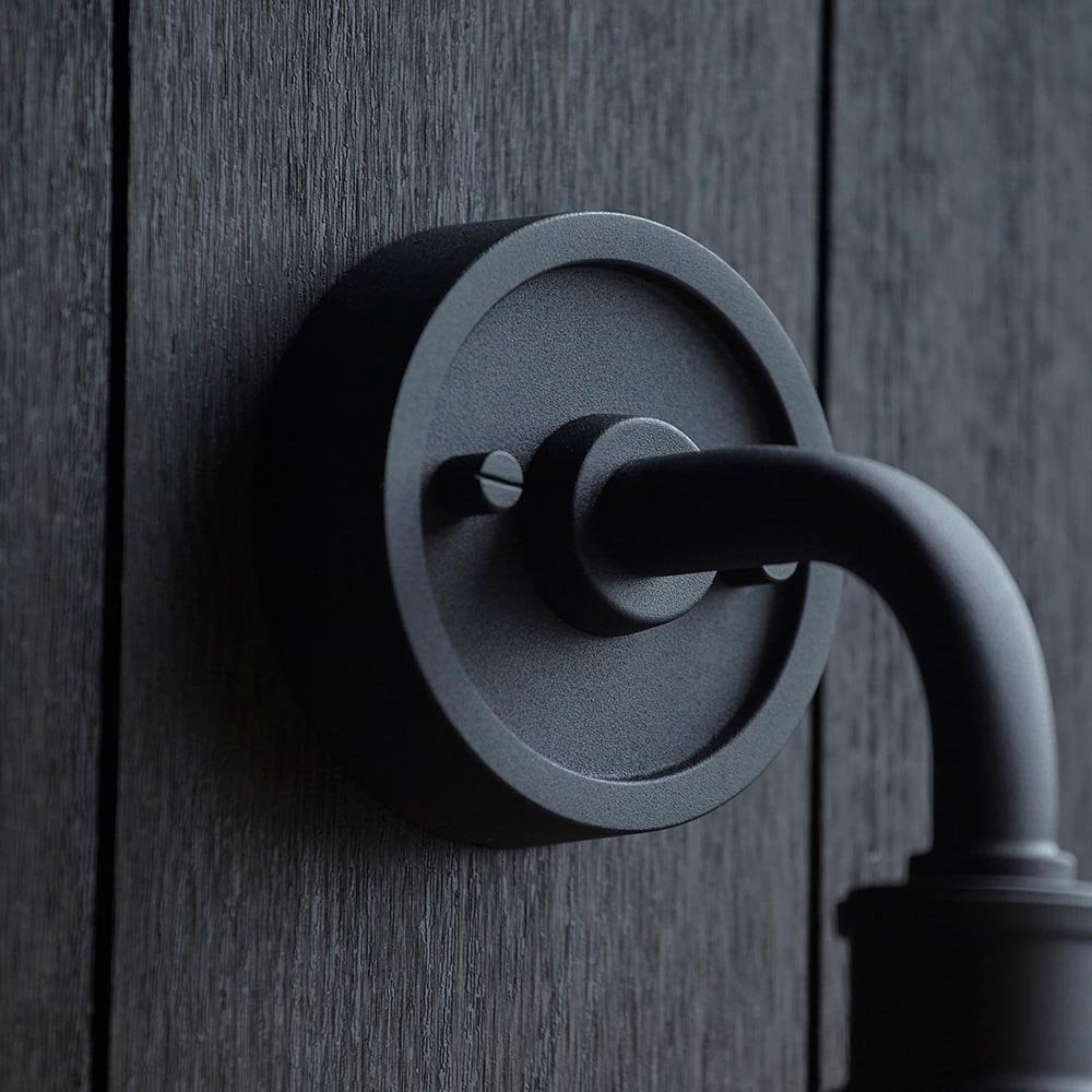 Petrov Modern Black Outdoor Wall Light IP44