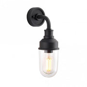 Petrov Modern Black Outdoor Wall Light IP44