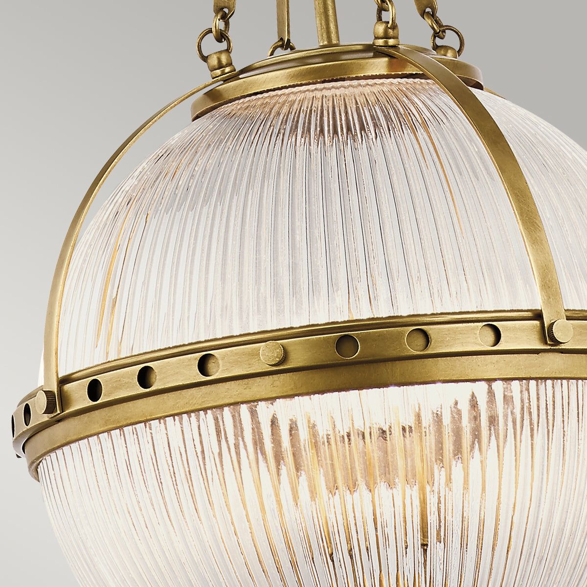 Aster 3Lt Centre Ceiling Light - Natural Brass Finish