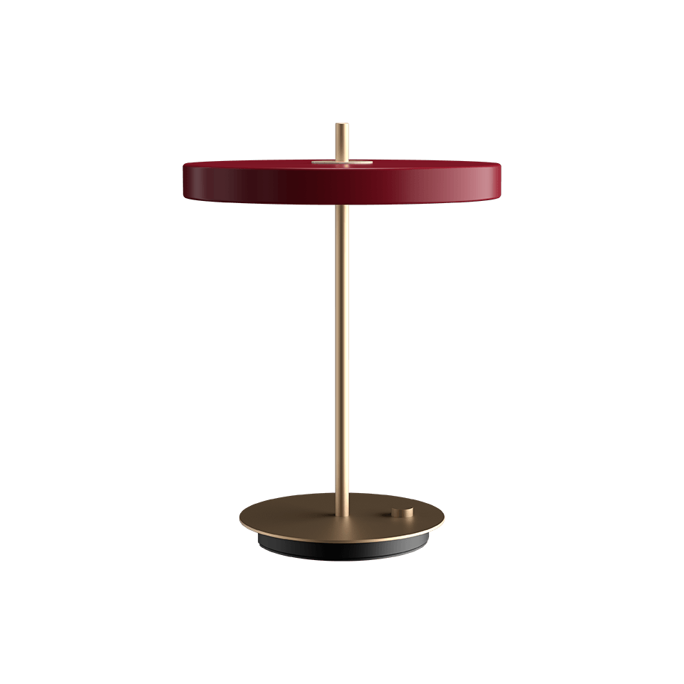 Asteria Table Lamp Ruby Red