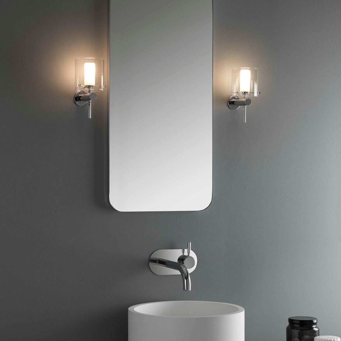 ASTRO | Arezzo Bathroom Wall Light - Polished Chrome Finish