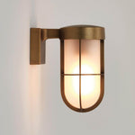 ASTRO | Cabin Wall Frosted Antique Brass | 1368008 - Cusack Lighting