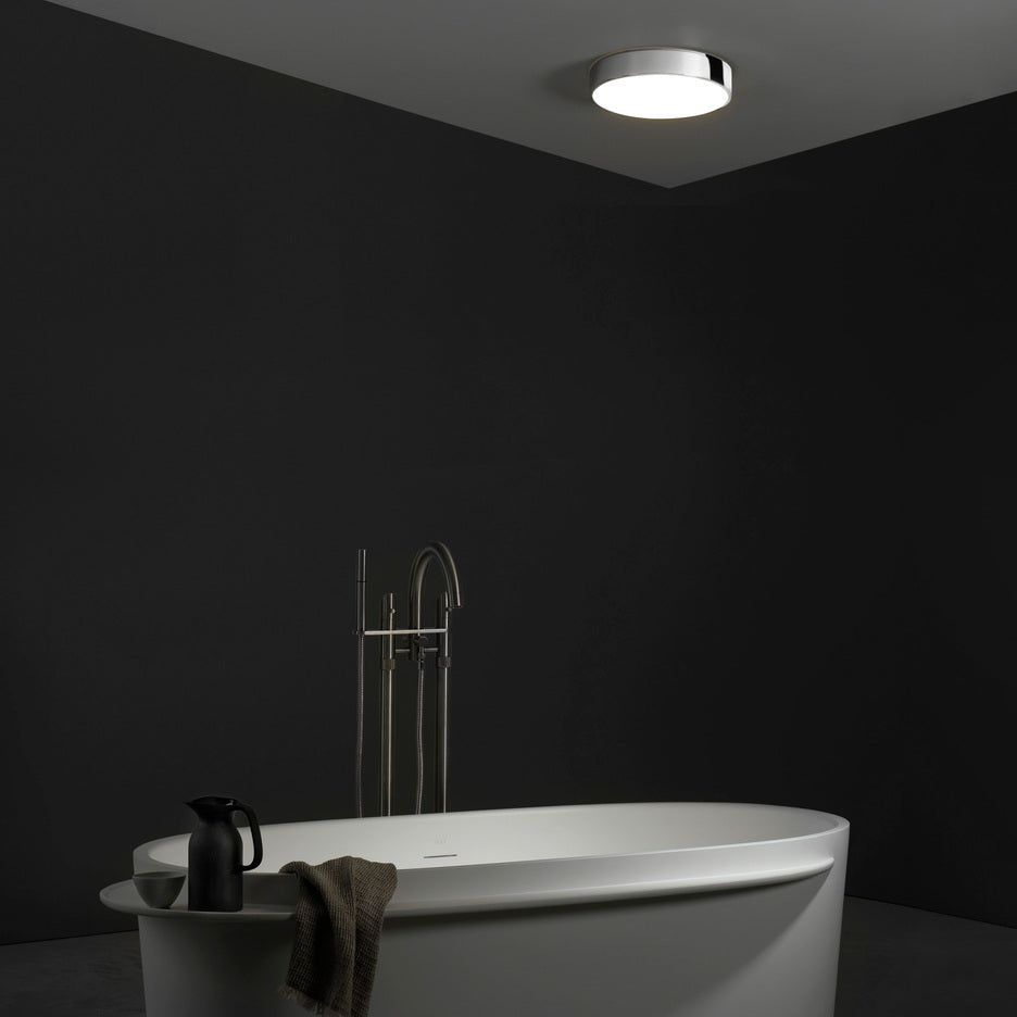 ASTRO | Mallon LED | Round Bathroom Ceiling Light - Bronze/Polished Chrome/Matt Nickel - Cusack Lighting