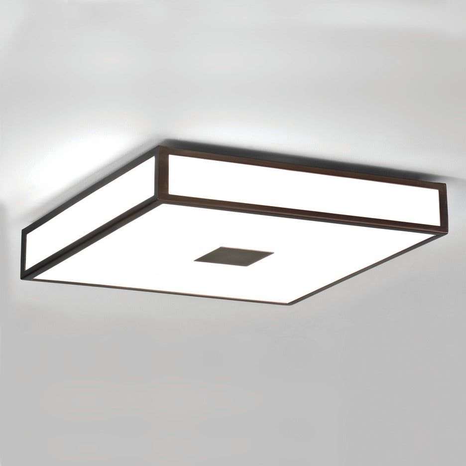 ASTRO | Mashiko 400 Classic | Square Bathroom Ceiling Light | Bronze | 1121013 - Cusack Lighting