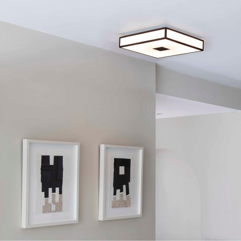 ASTRO | Mashiko 400 Classic | Square Bathroom Ceiling Light | Bronze | 1121013 - Cusack Lighting