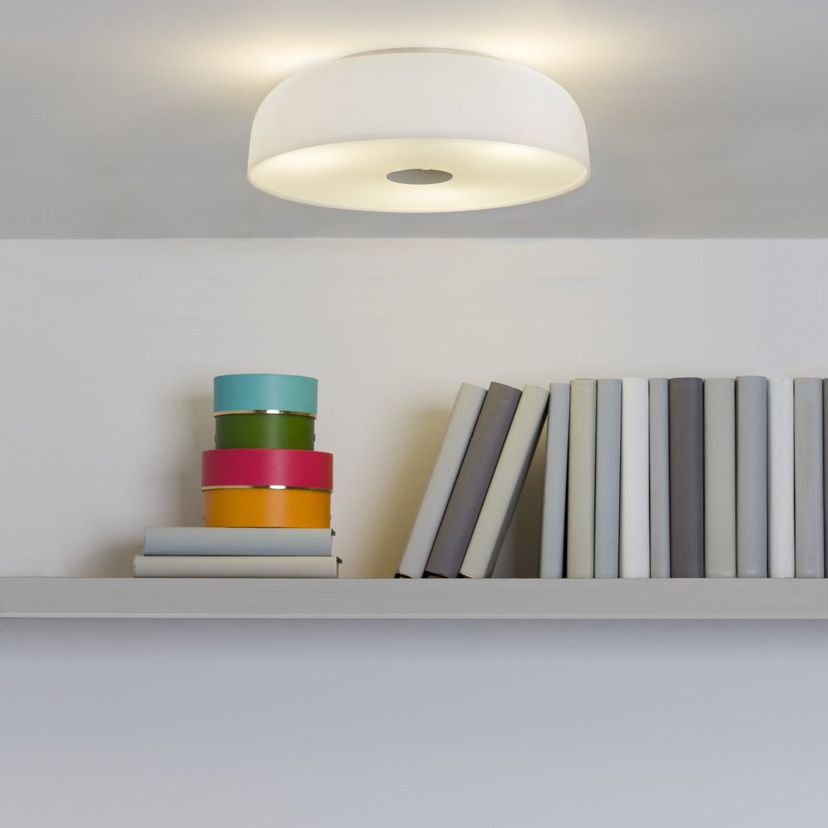 ASTRO | Syros | White Glass Bathroom Ceiling Light - Cusack Lighting