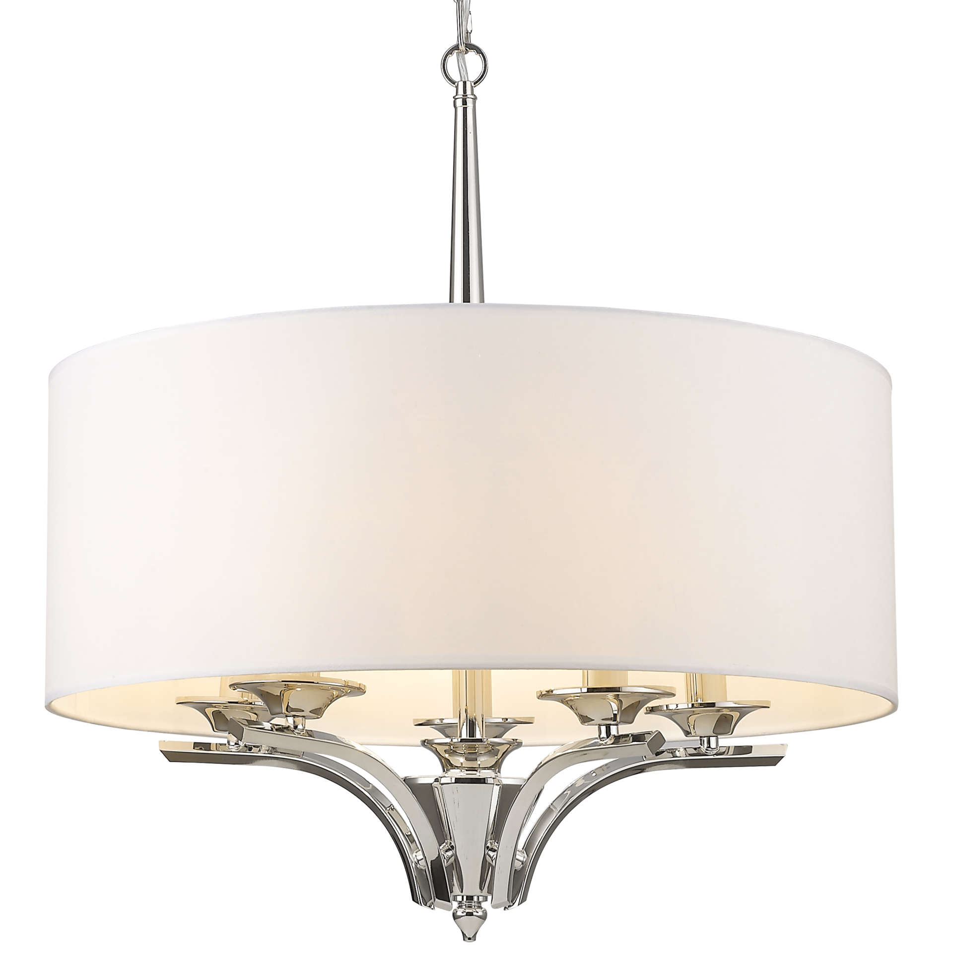 ATLANTA hanging shade light Nickel finish - Cusack Lighting