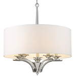 ATLANTA hanging shade light Nickel finish - Cusack Lighting