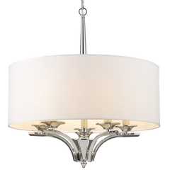 ATLANTA hanging shade light Nickel finish - Cusack Lighting