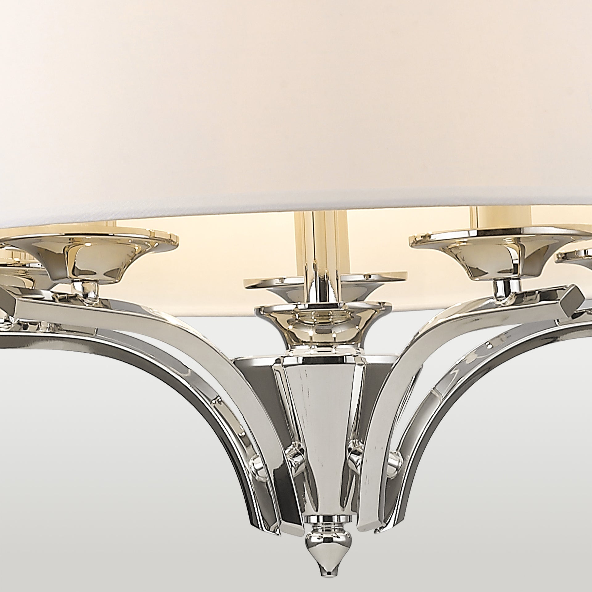 ATLANTA hanging shade light Nickel finish - Cusack Lighting