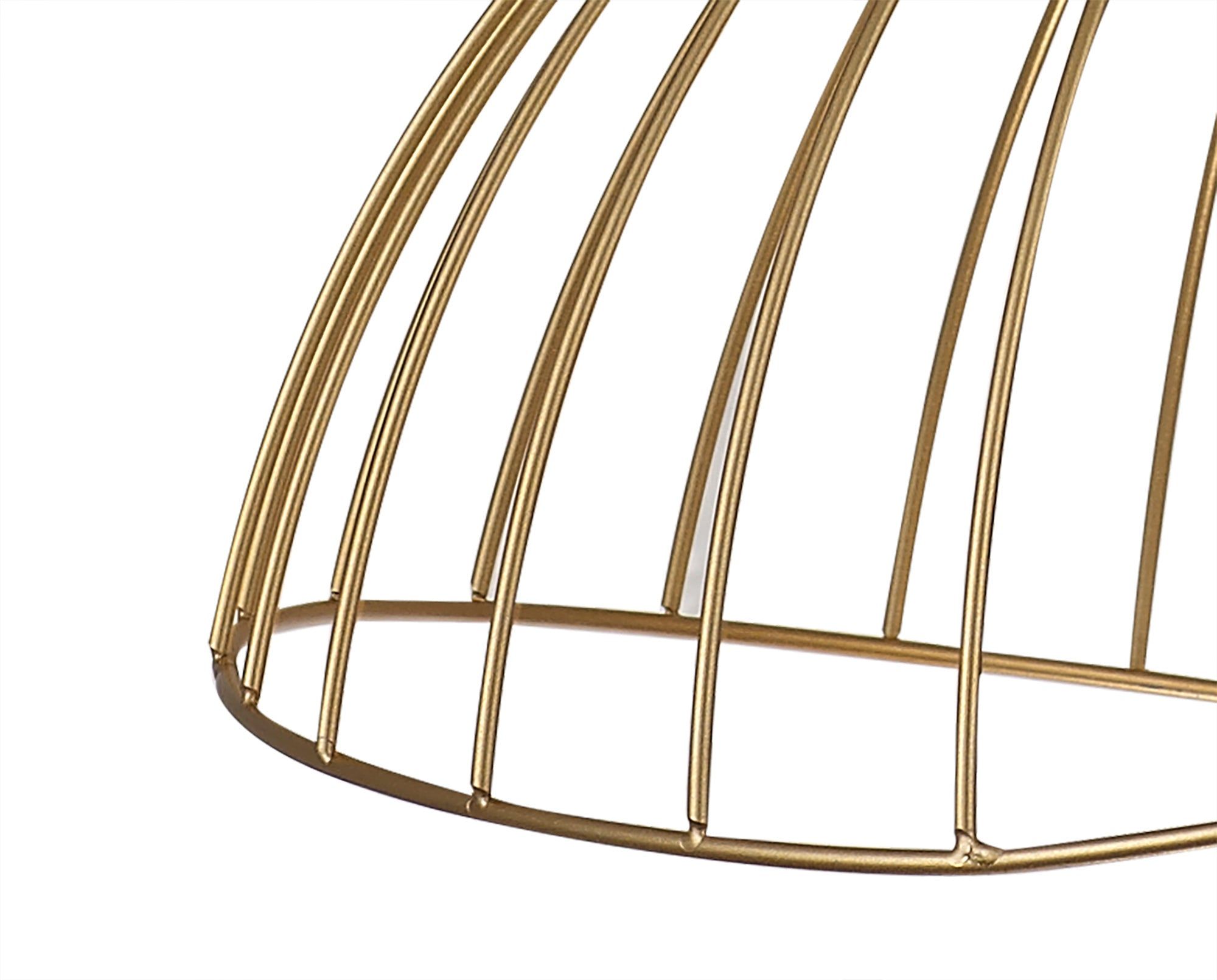 Auclair Dome Pendant, 1 x E27, Painted Gold IP20