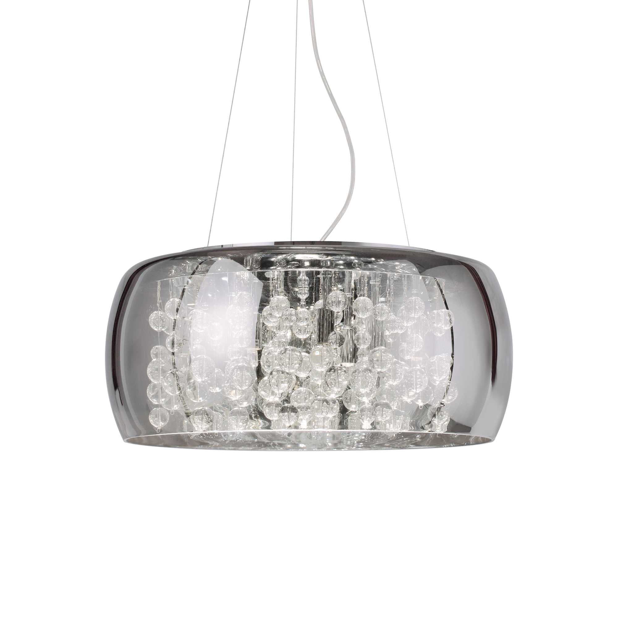 Audi-80 5/8Lt Centre Ceiling Light - Smoked/Transparent Finish - Cusack Lighting