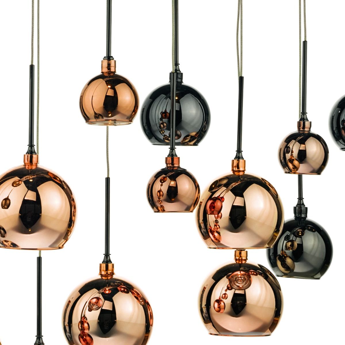 Aurelia 15lt Bar Cluster Fitting Black Chrome & Multi Colour