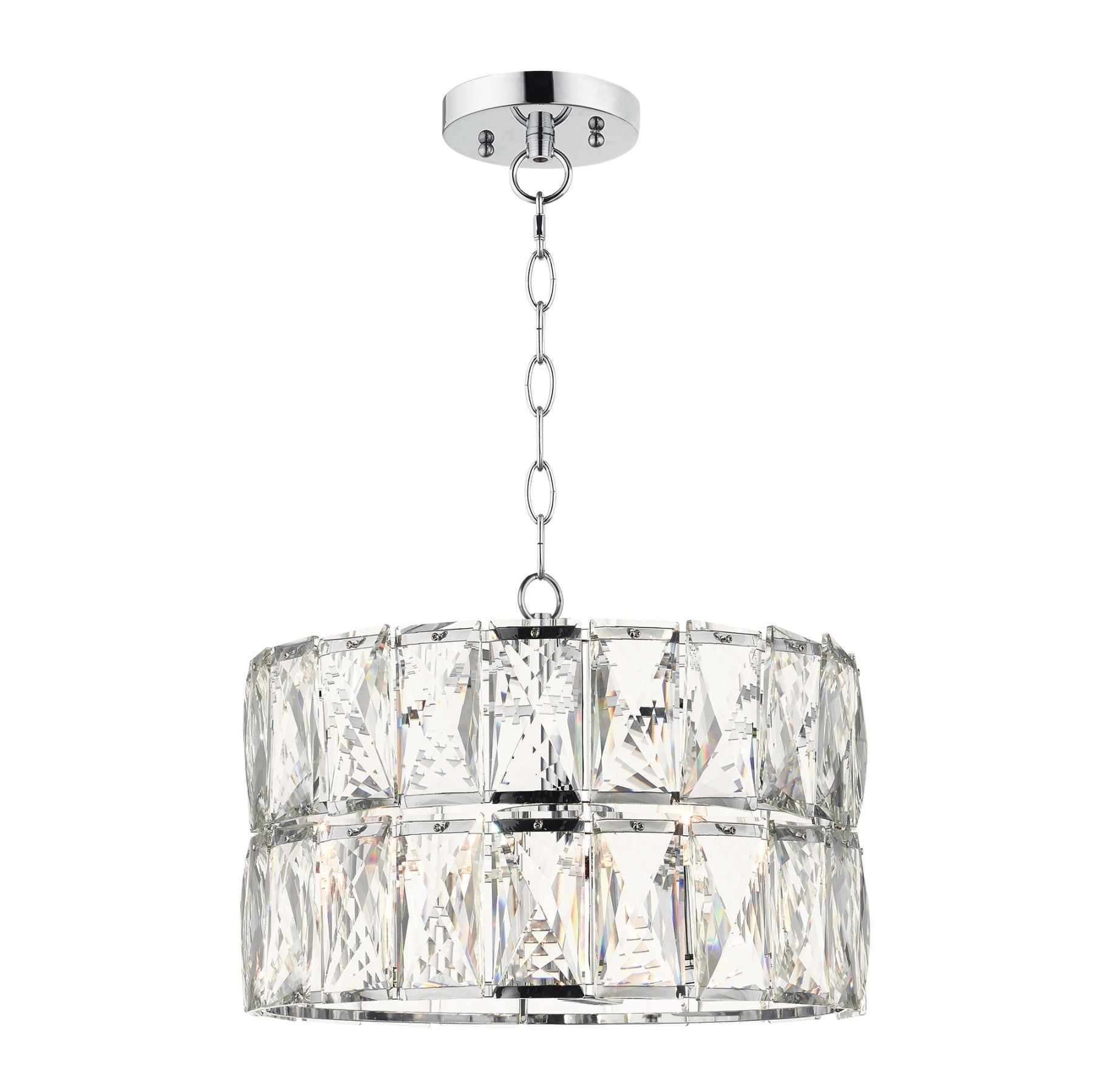 Aurora 1,3,5 Light Crystal Pendant Polished Chrome