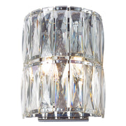 Aurora 2-Light Crystal Wall Light Polished Chrome