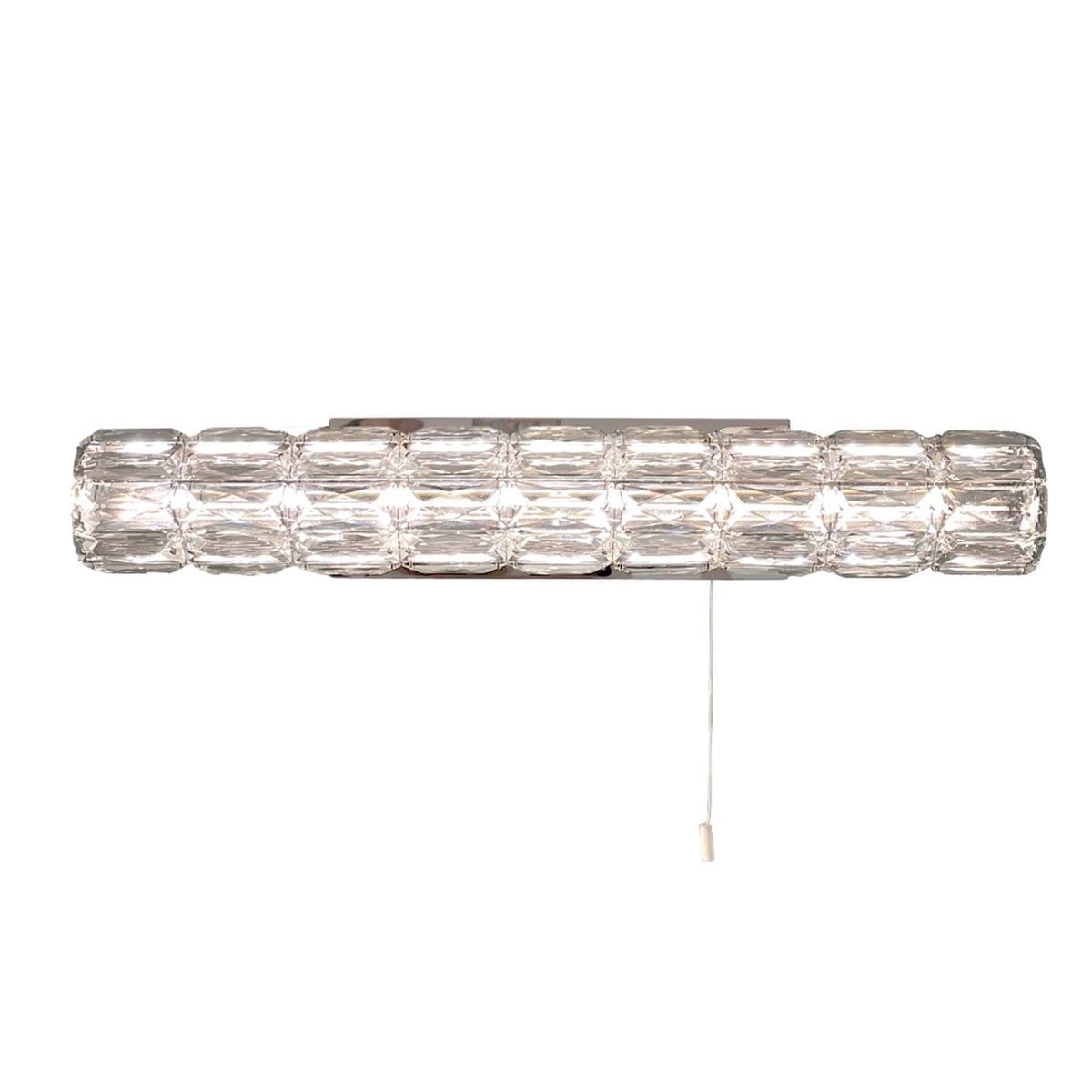 Aurora LED Crystal Bathroom Wall Light IP44 - Polished Chrome