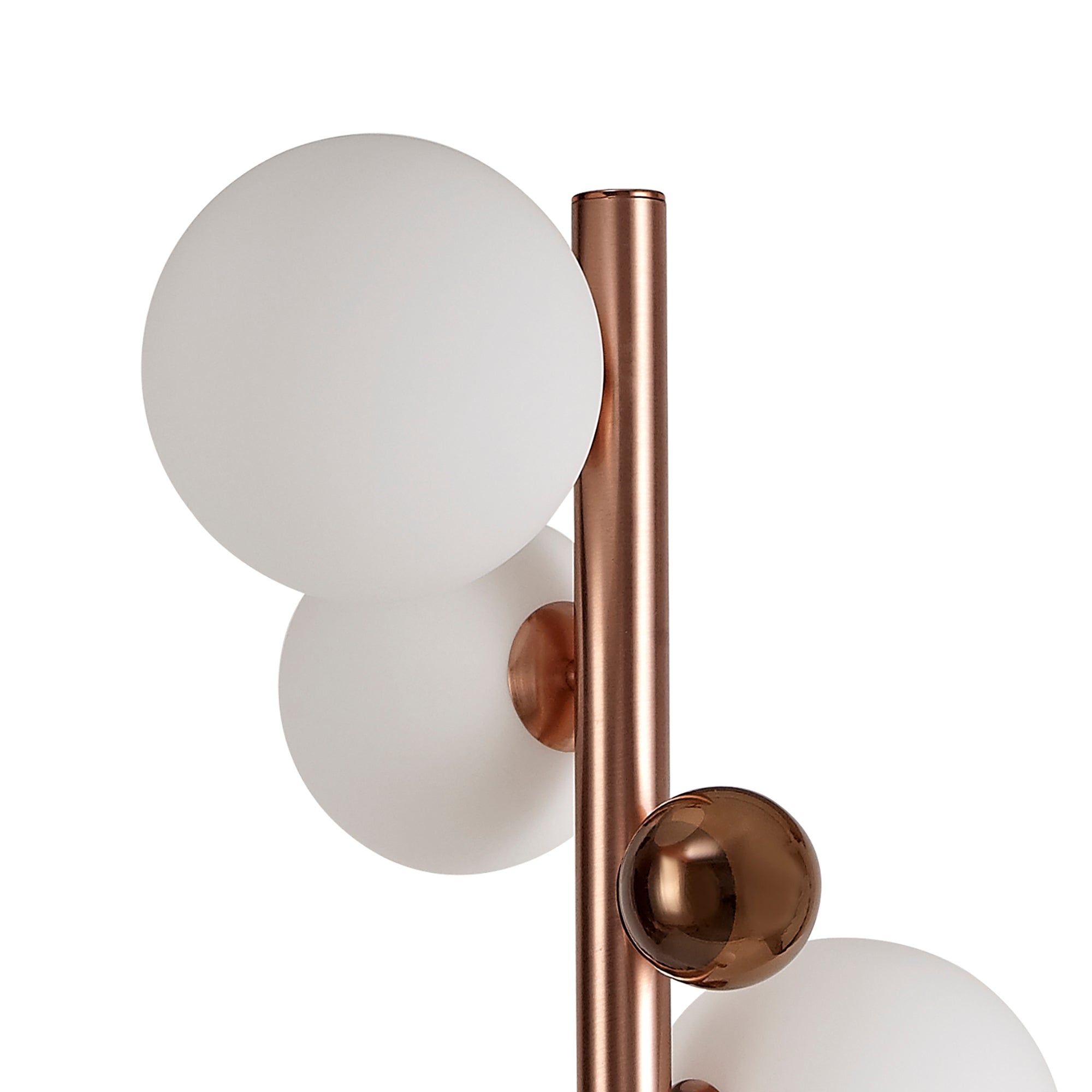 Austin Floor Lamp, 8Lt x G9, Copper & Opal Glass IP20