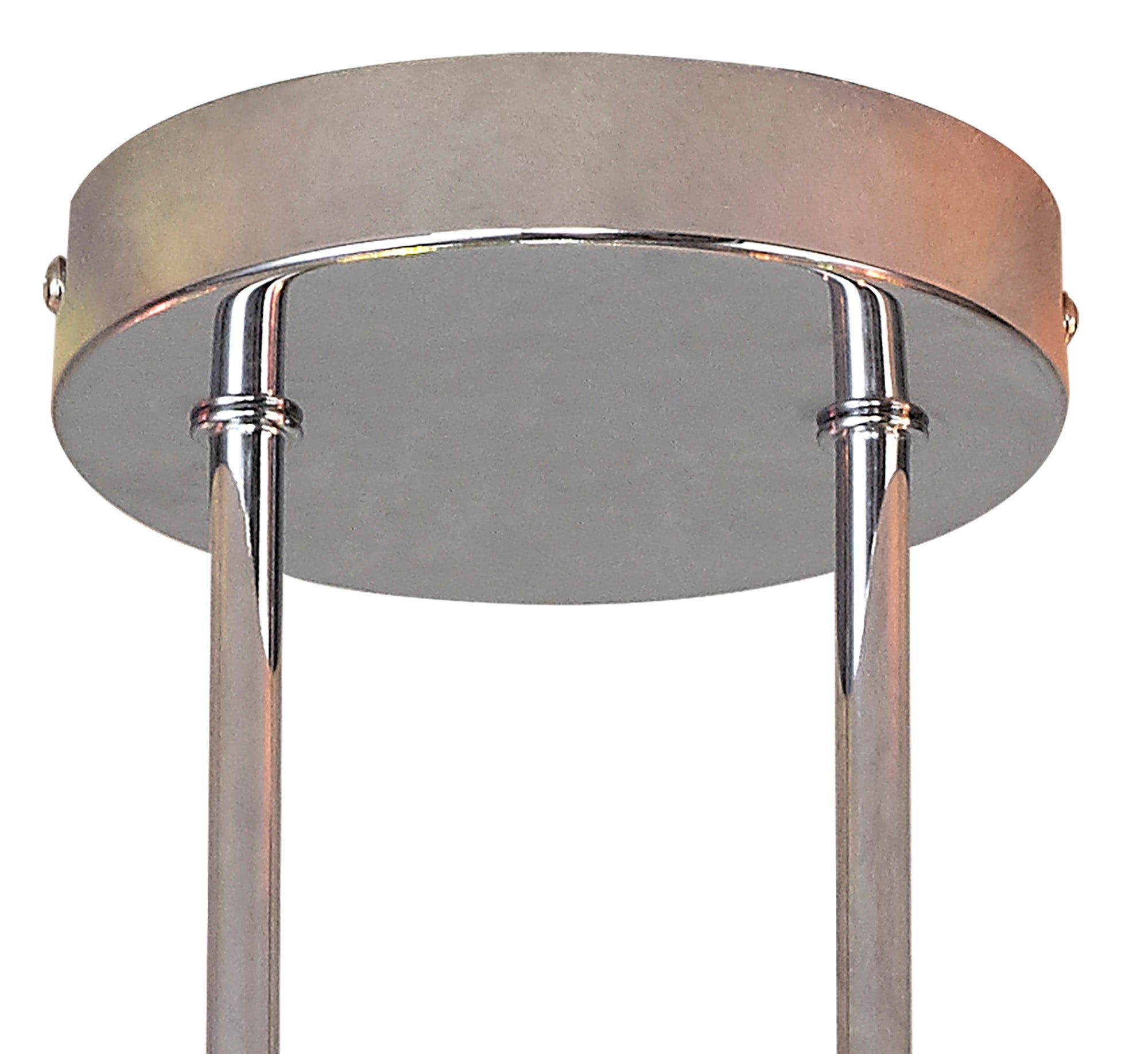 Austin Semi Flush Ceiling Light, 4 x G9, Polished Chrome & Iridescent Glass IP20