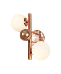 Austin Wall Light, 2Lt x G9, Copper & Opal Glass IP20