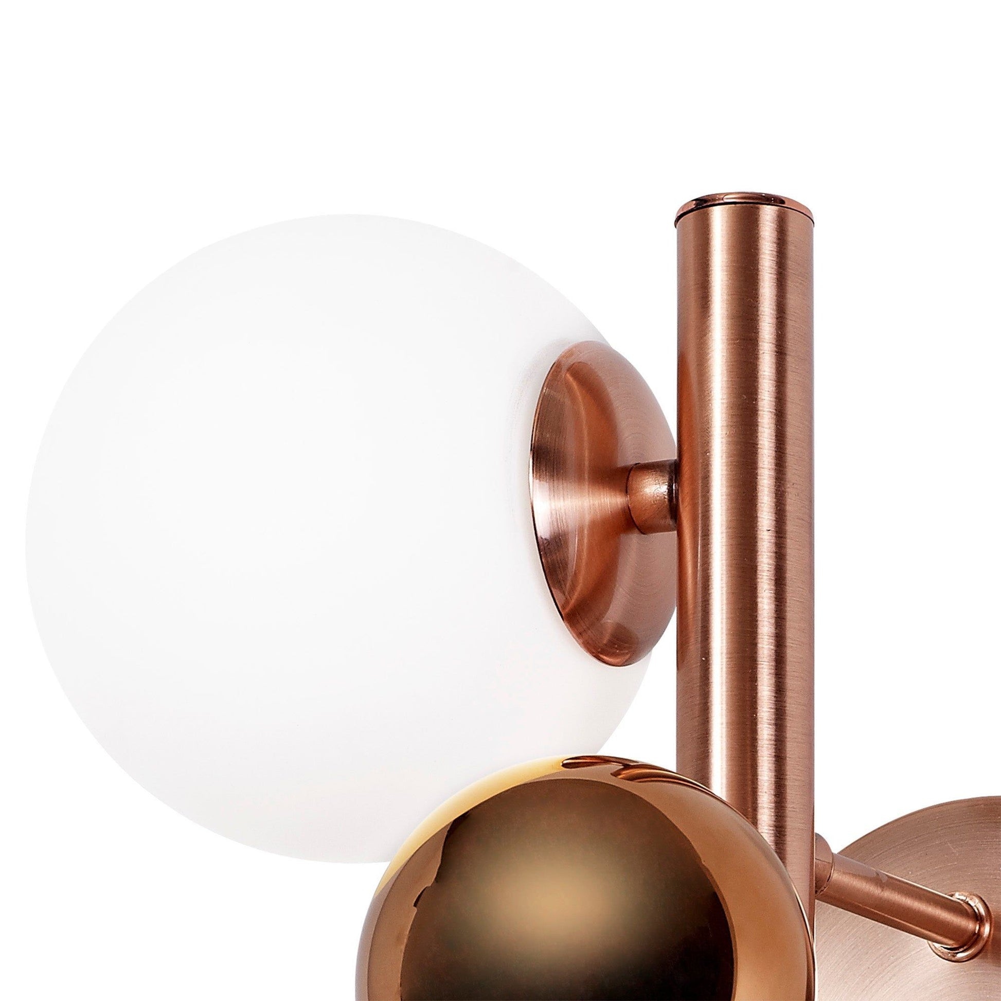 Austin Wall Light, 2Lt x G9, Copper & Opal Glass IP20