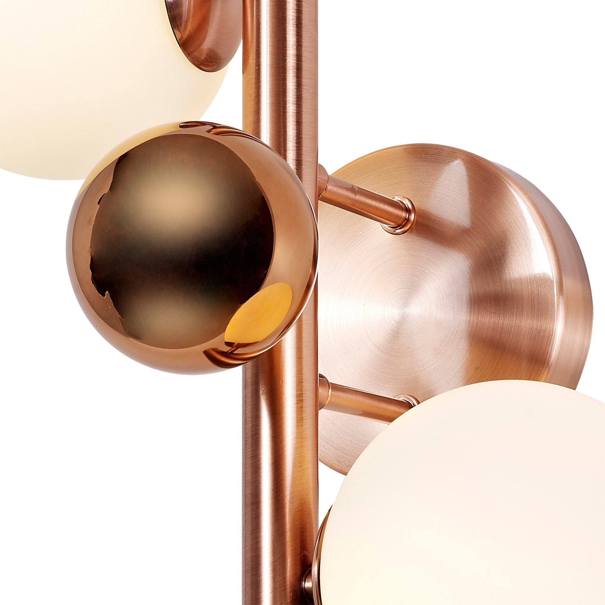 Austin Wall Light, 2Lt x G9, Copper & Opal Glass IP20