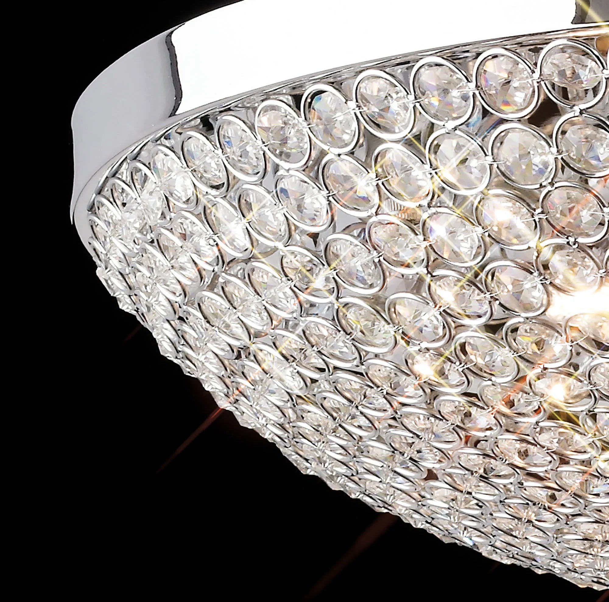 Ava 4/6/9Lt Flush Light- Polished Nickel/ French Gold Finishes