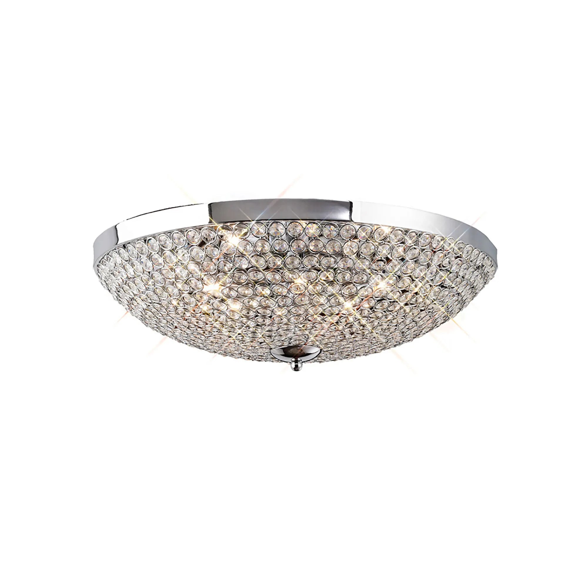 Ava 4/6/9Lt Flush Light- Polished Nickel/ French Gold Finishes