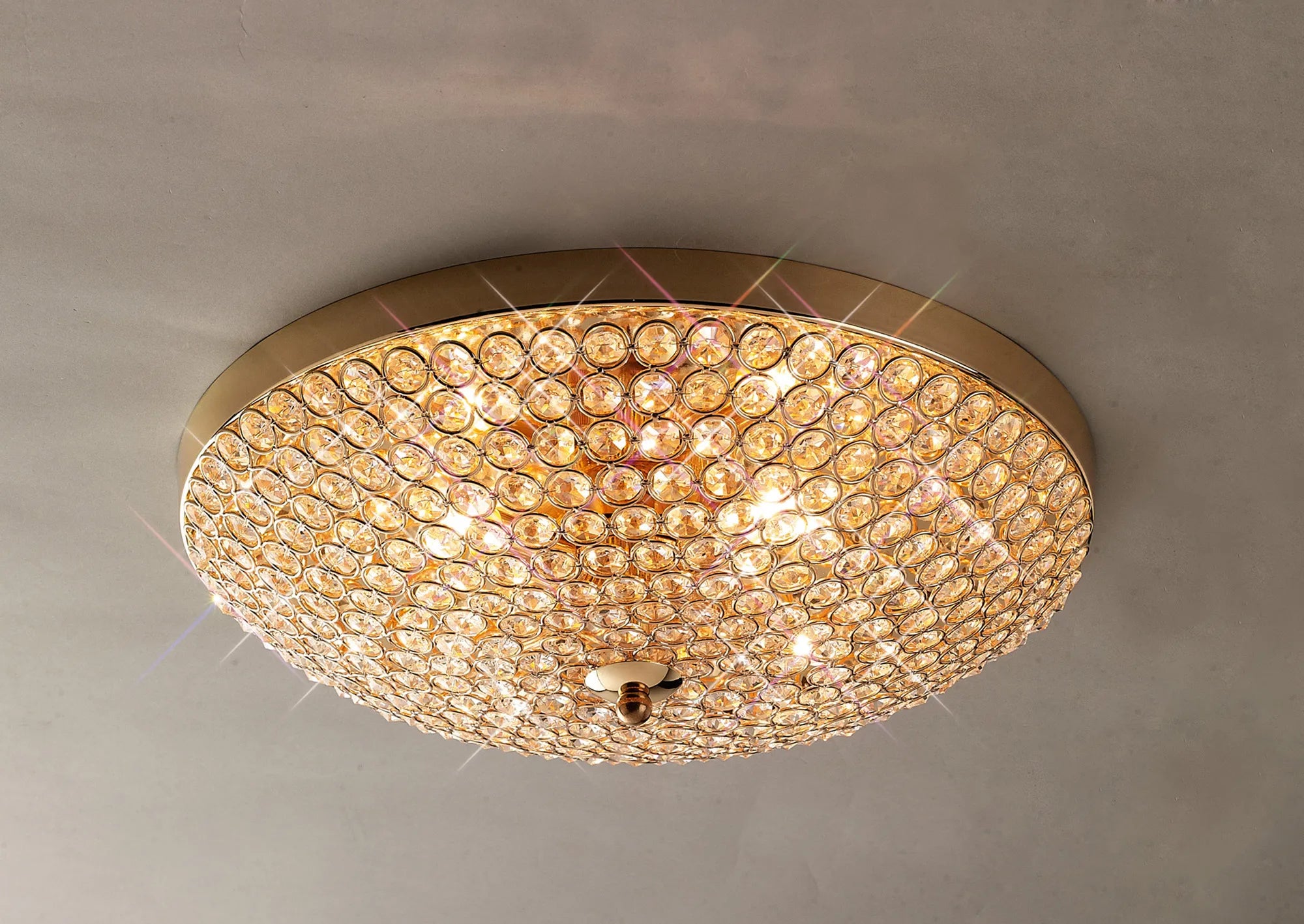 Ava 4/6/9Lt Flush Light- Polished Nickel/ French Gold Finishes