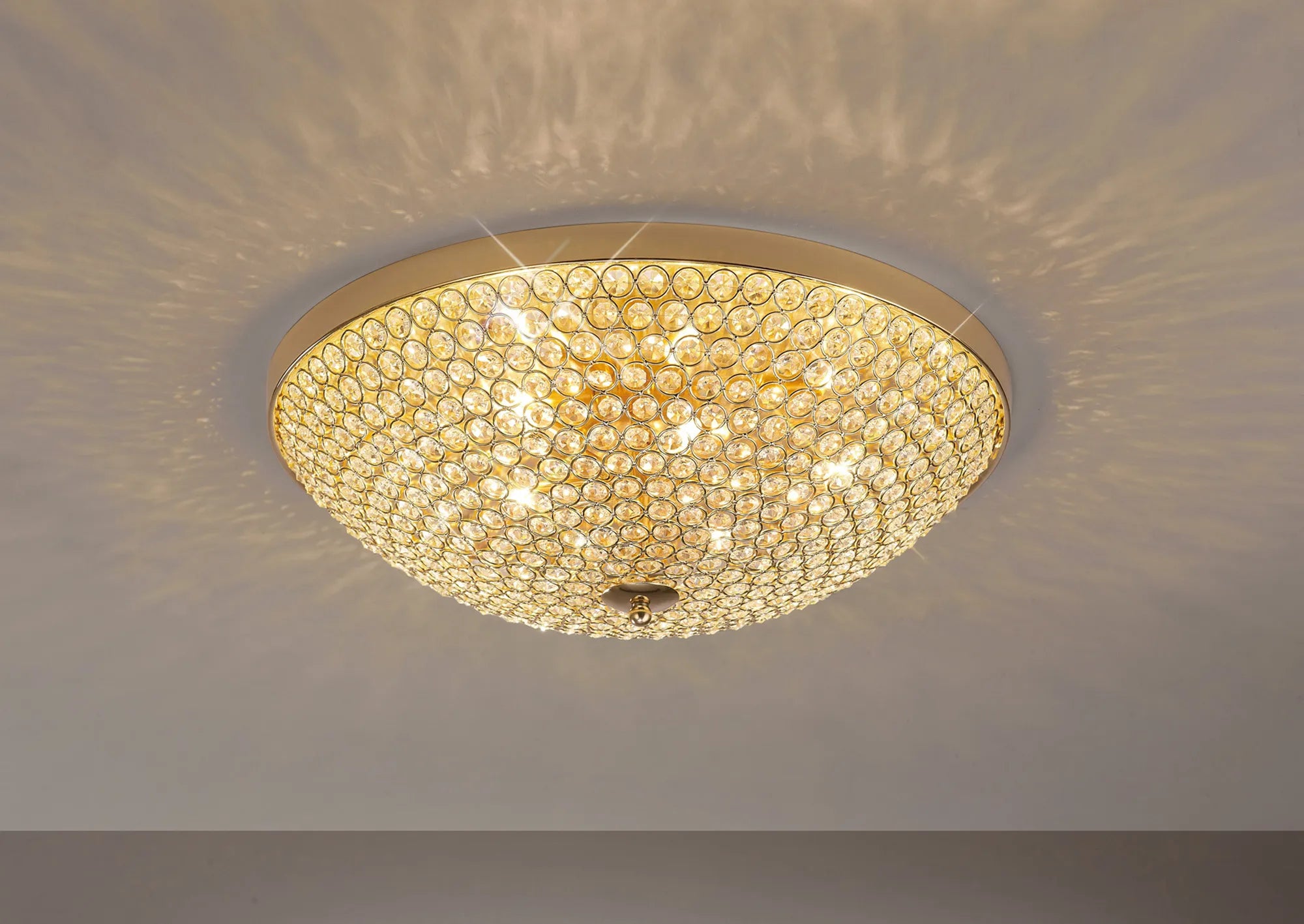 Ava 4/6/9Lt Flush Light- Polished Nickel/ French Gold Finishes