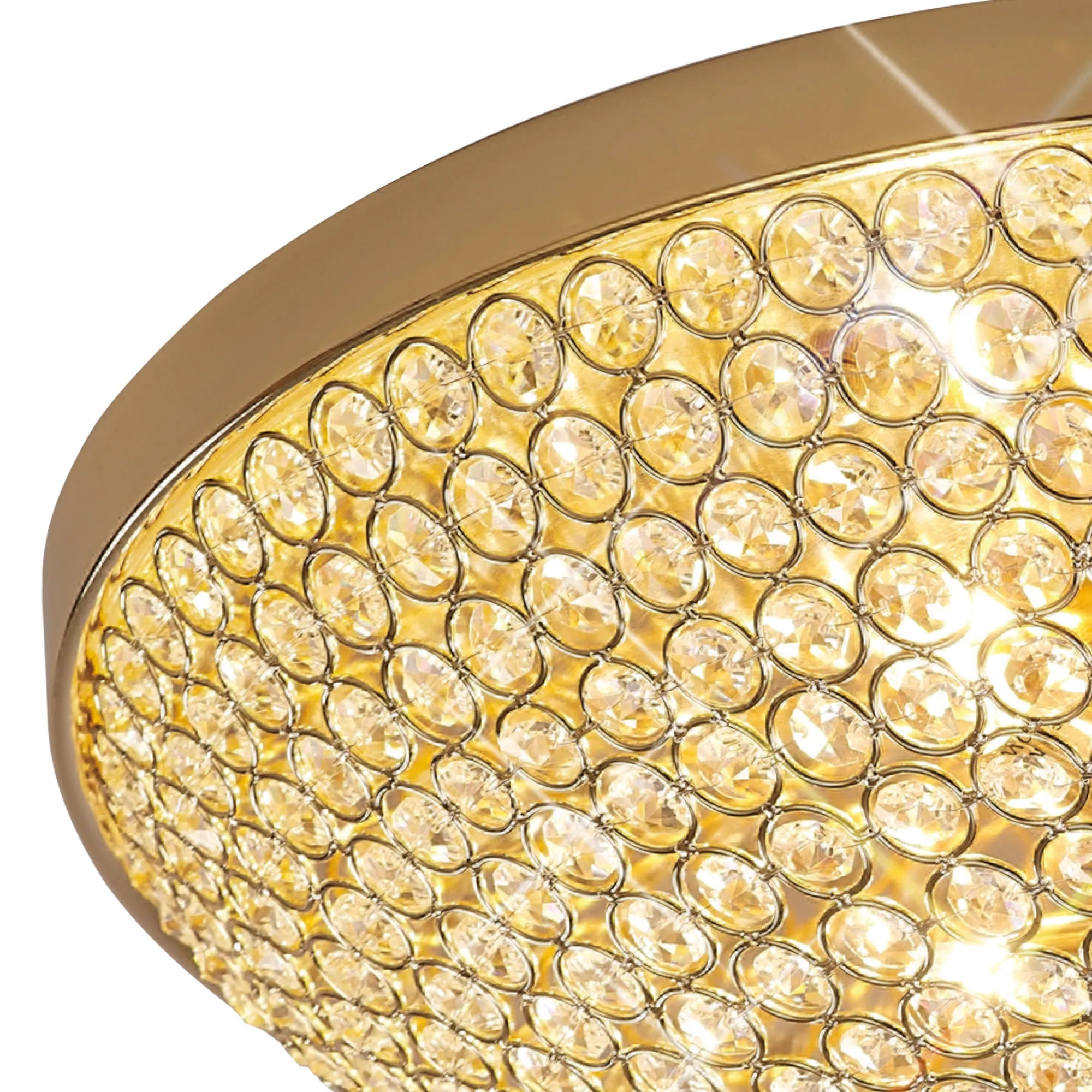 Ava 4/6/9Lt Flush Light- Polished Nickel/ French Gold Finishes