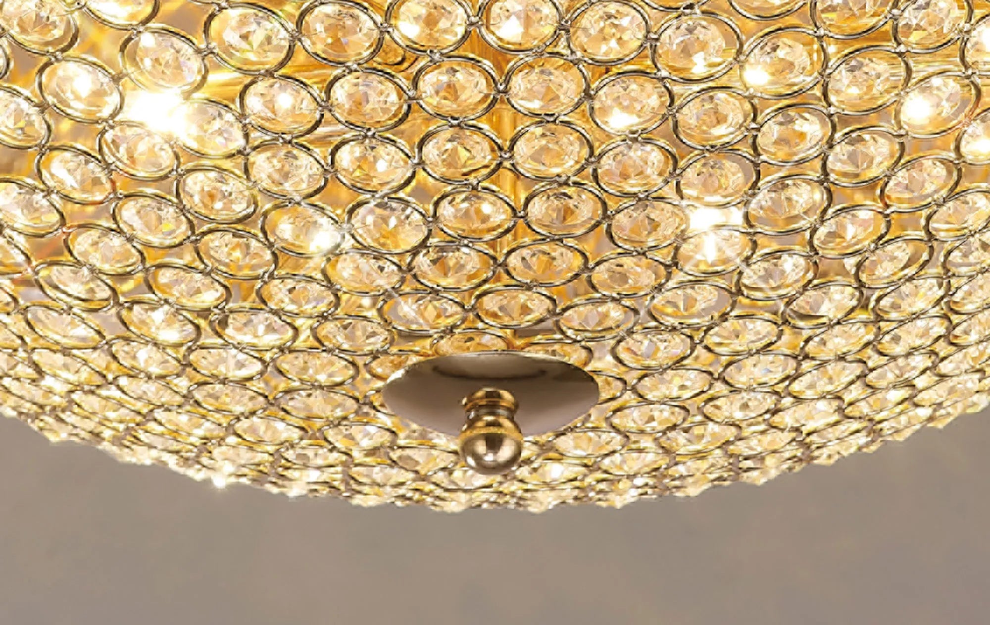 Ava 4/6/9Lt Flush Light- Polished Nickel/ French Gold Finishes
