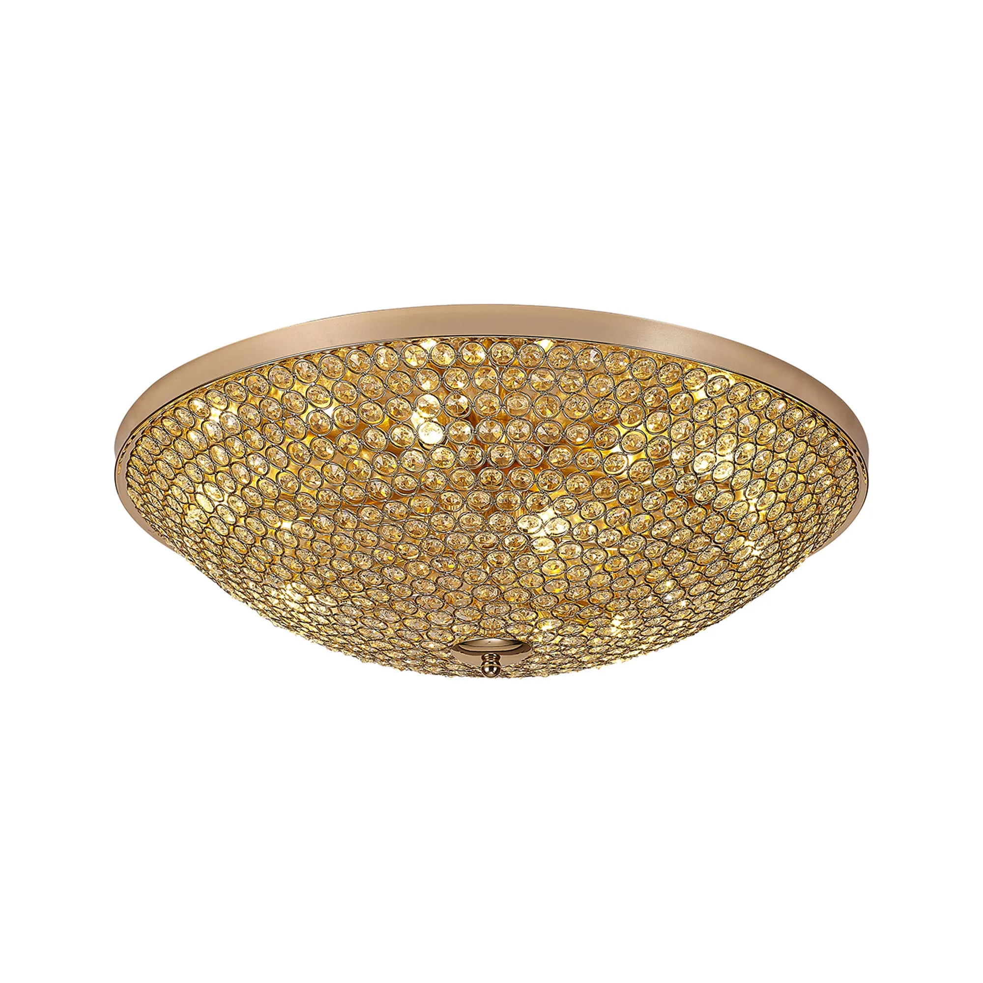 Ava 4/6/9Lt Flush Light- Polished Nickel/ French Gold Finishes