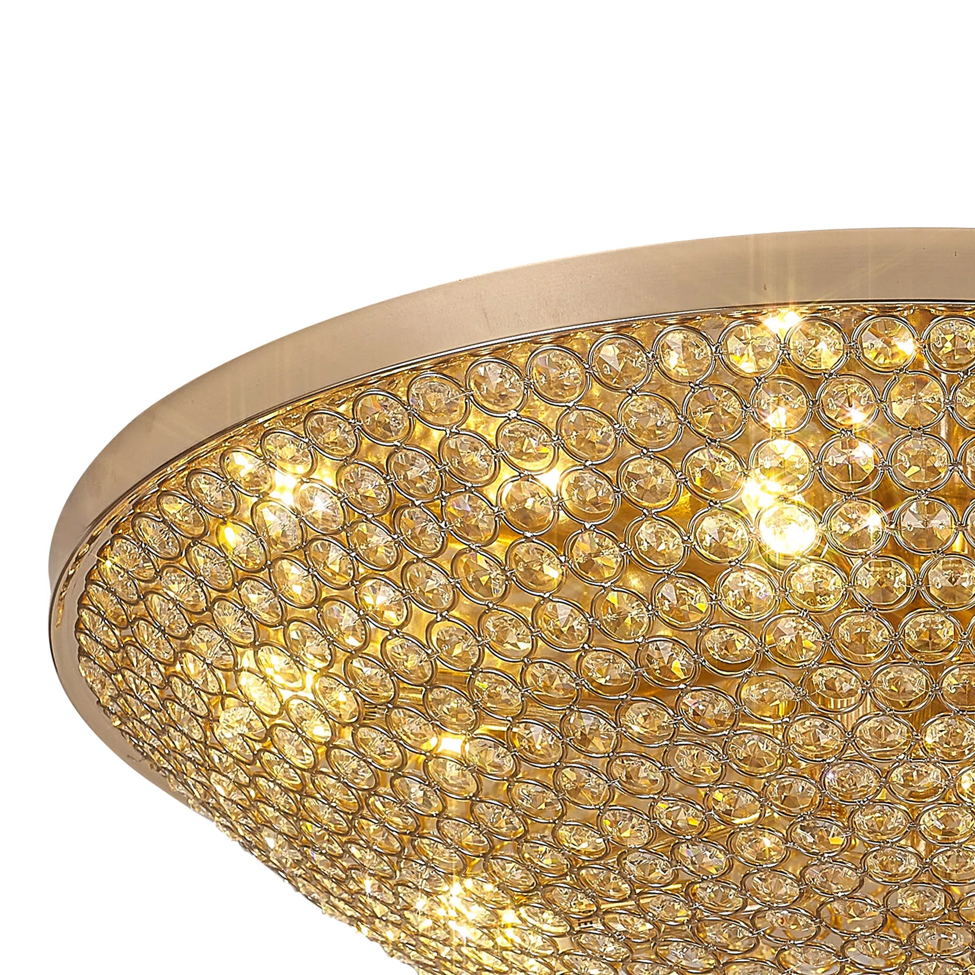 Ava 4/6/9Lt Flush Light- Polished Nickel/ French Gold Finishes